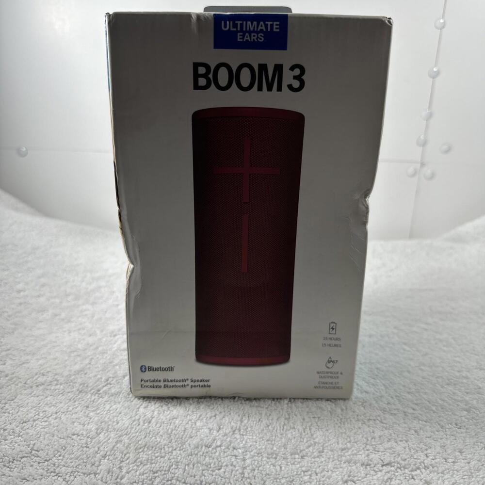 Ultimate Ears BOOM 3 Wireless Bluetooth Waterproof Speaker Red (984-001352)
